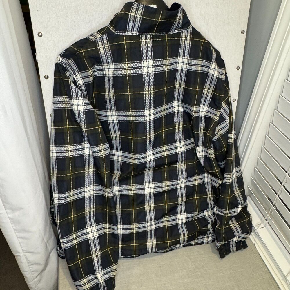 VTG Catalina Plaid Windbreaker Jacket Men’s L Full Zip Lightweight Retro - Picture 4 of 9